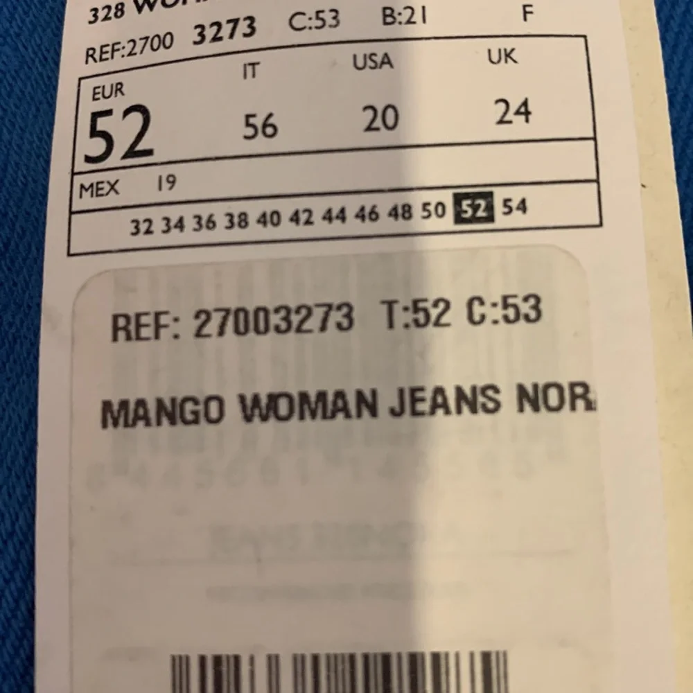 Women Mango Nora Button Fly Wide Leg Flared High Rise Jeans Blue 20 NWT - Picture 10 of 10